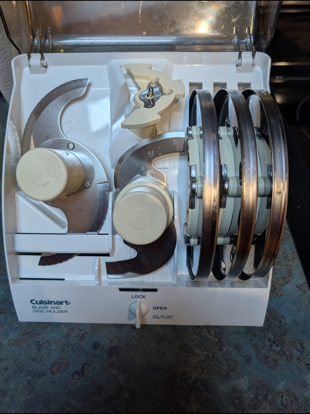 Cuisinart White and Stainless Steel Blade & Disc Set